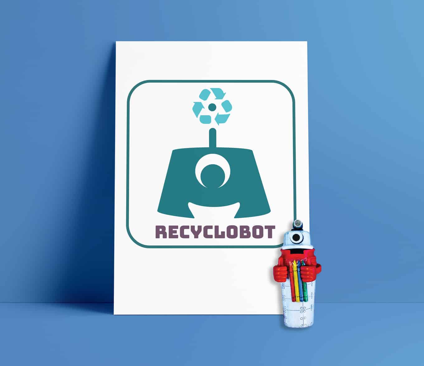 Recyclobot branding, instruction manual, and logo design