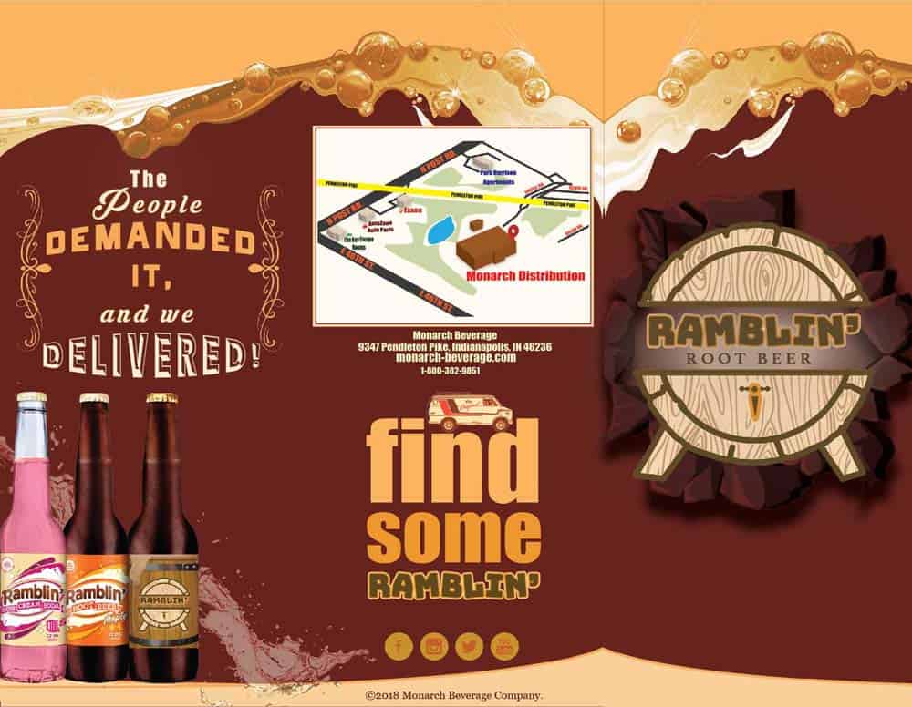 Ramblin' Root Beer Rebrand Brochure