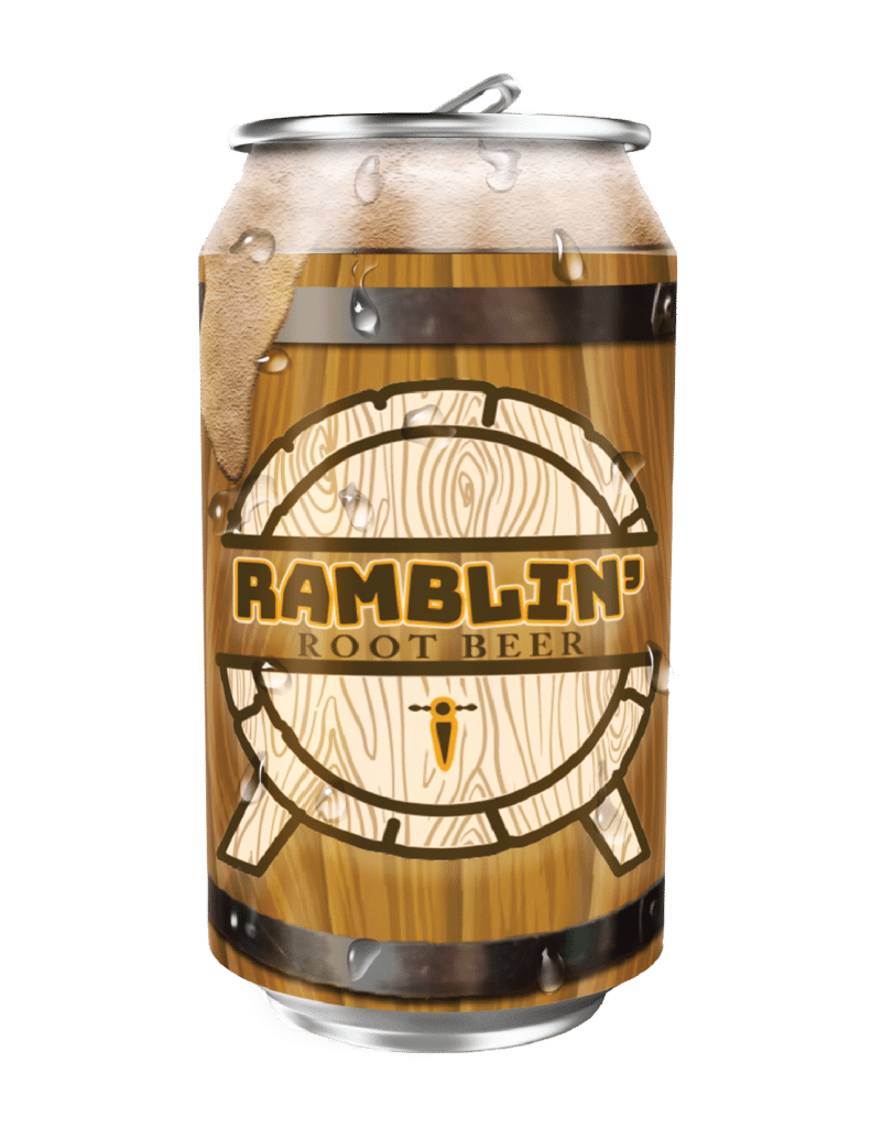 Ramblin Root Beer Package design